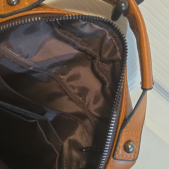 WEIXIER Vintage Tan Camel Shoulder Spacious Multi-Pocket Office Travel Bag - Picture 7 of 10